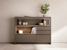 BUFFET ALTO DE AMPLIA CAPACIDAD COLOR ONIX